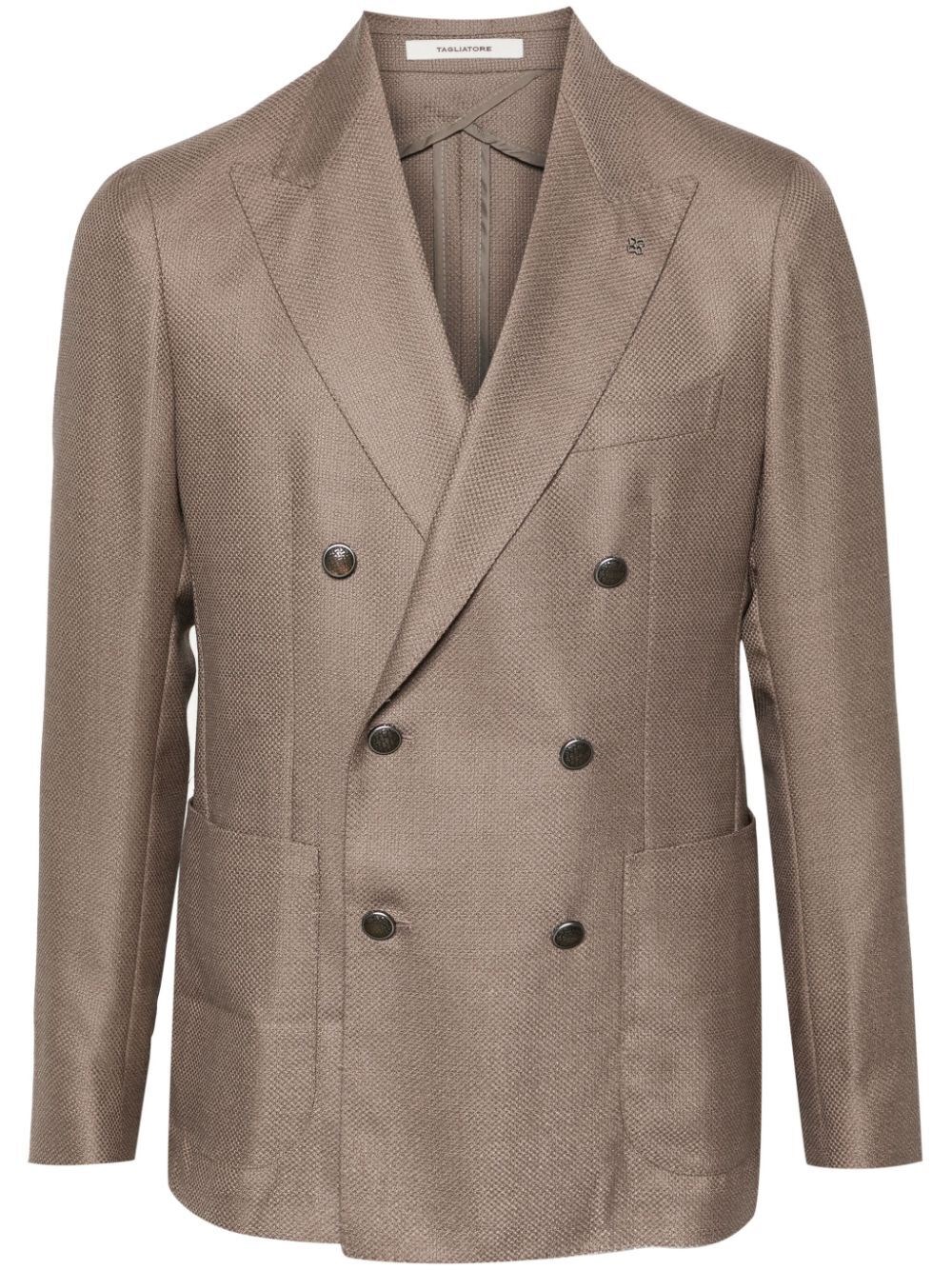 Shop Tagliatore `montecarlo` Blazer In Beige