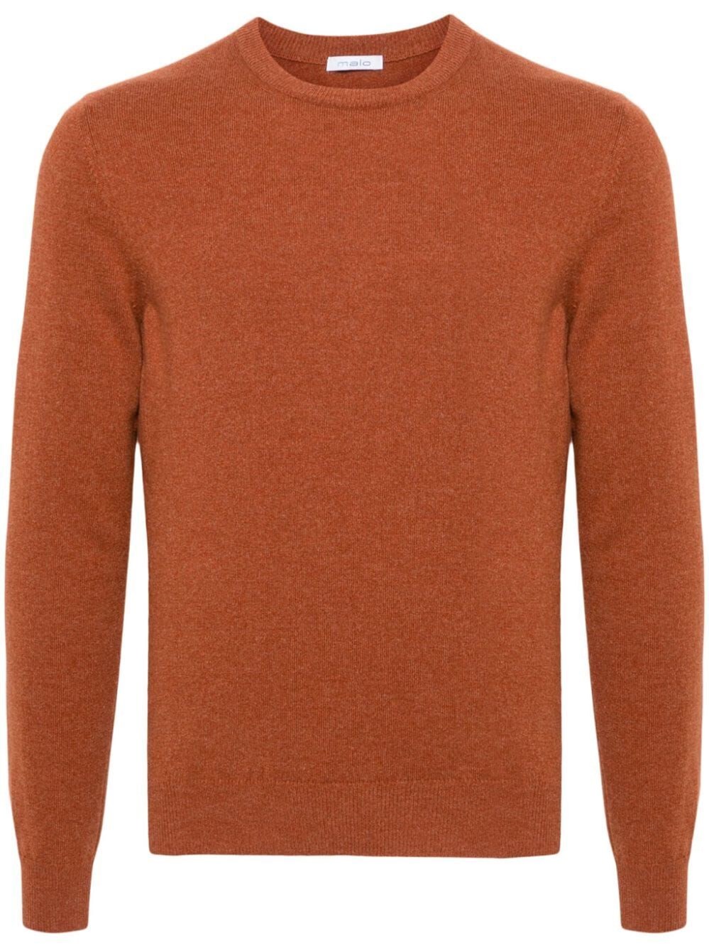 Shop Malo Crew-neck Sweater In Brown