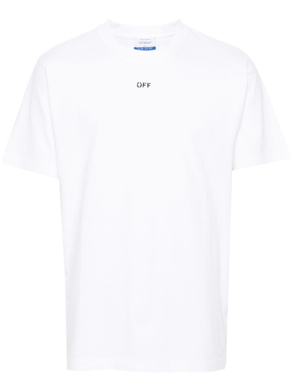 Shop Off-white `off Stamp` Slim Short Sleeve T-shirt In White