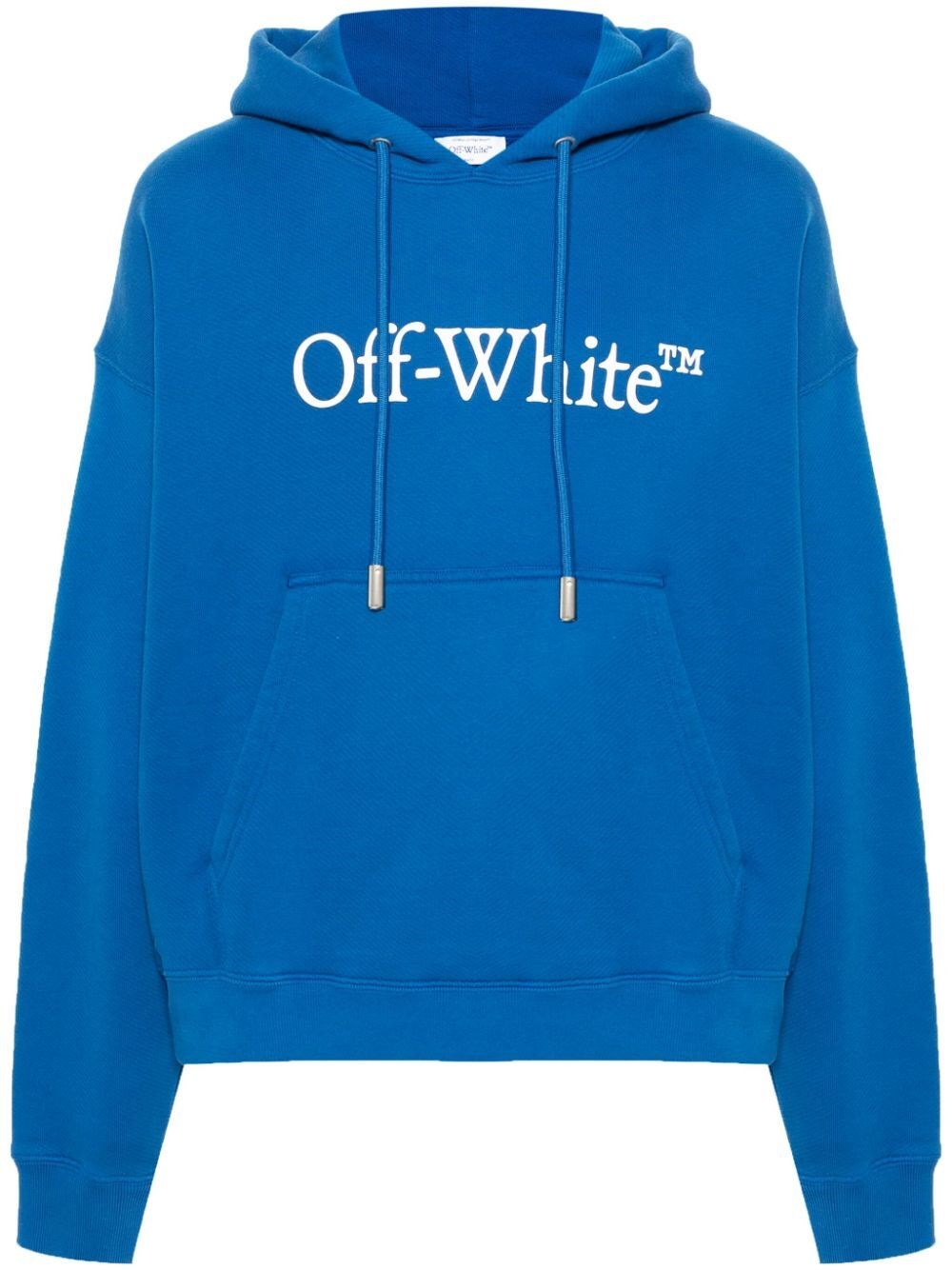 Shop Off-white `big Bookish Skate` Hoodie In Blue