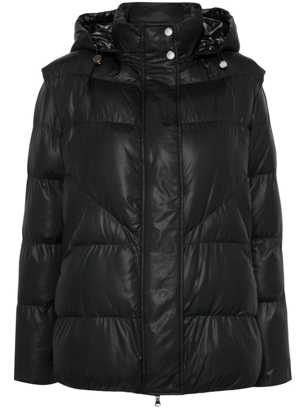 Shop Patrizia Pepe Padded Jacket In Black  