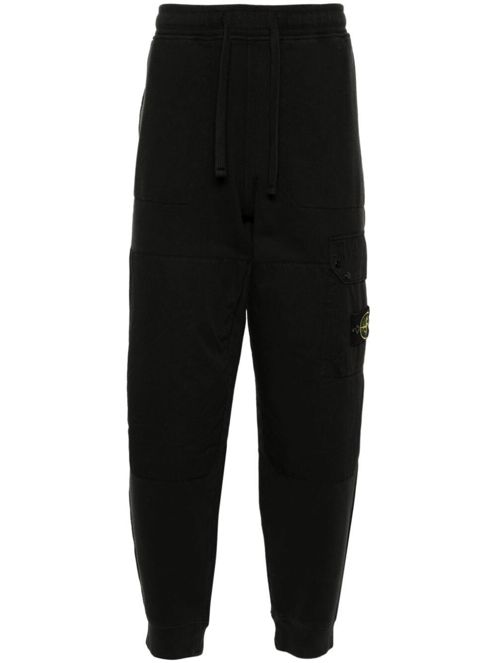 Shop Stone Island Track Pants In Black  