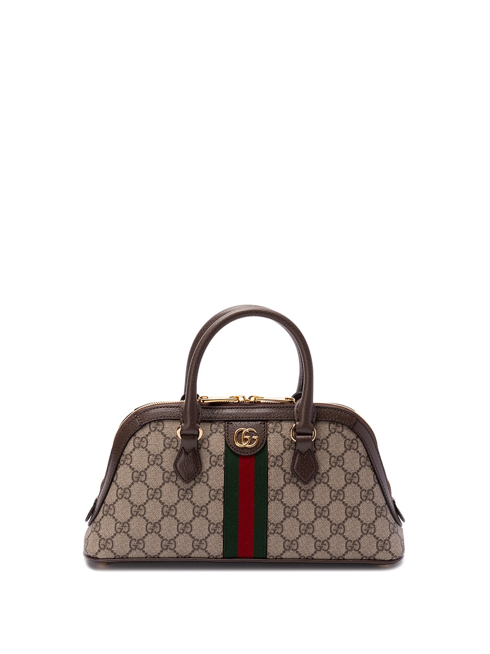 Shop Gucci `ophidia` Handbag In Brown