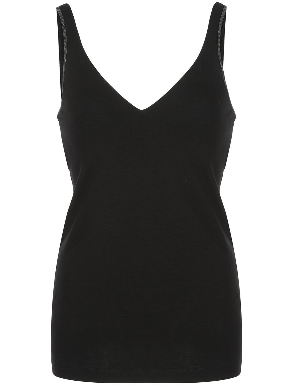 Brunello Cucinelli Slim-fit Tank Top In Black