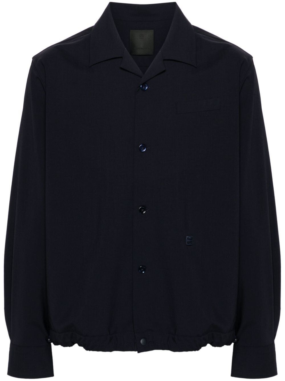 Shop Givenchy Overshirt In Blue