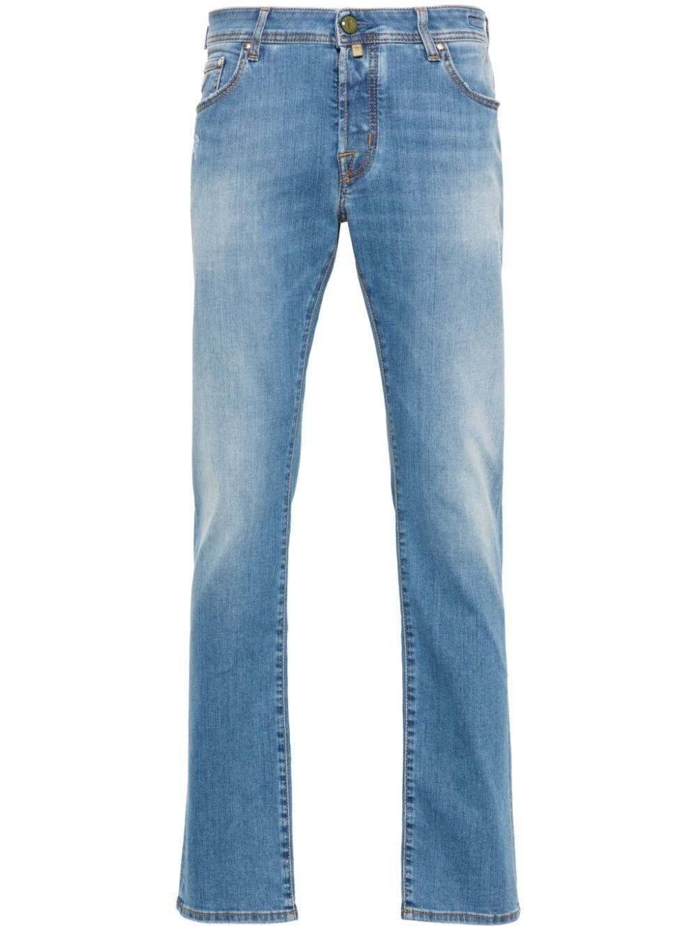 Shop Jacob Cohen `nick` 5-pocket Slim Fit Jeans In Blue