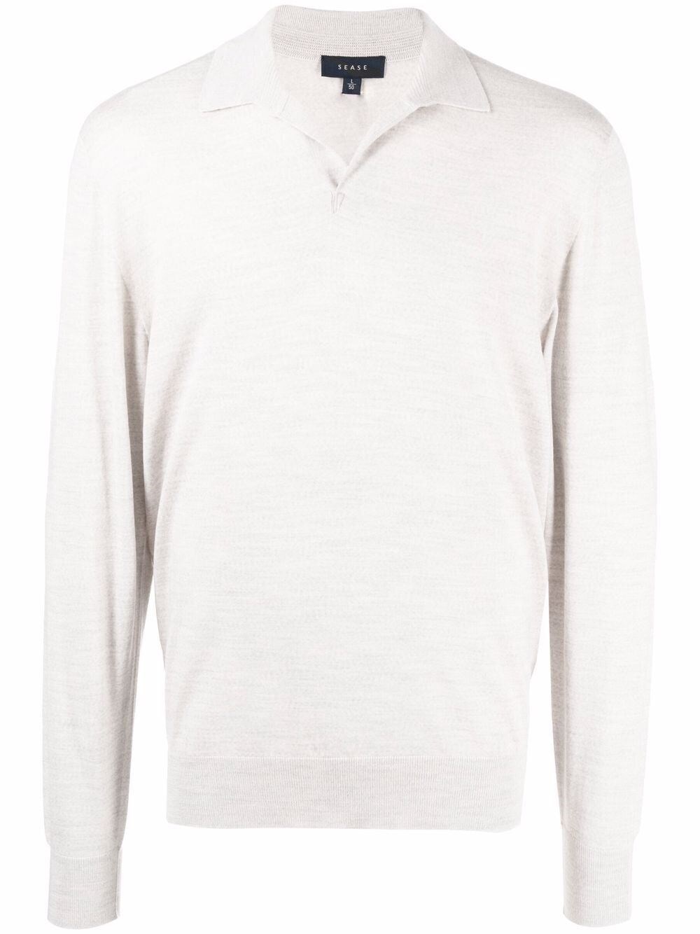 Sease `lasca` V-neck Sweater In Gray