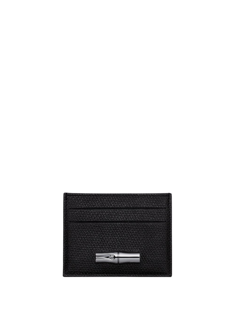 Longchamp `le Roseau` Card Holder In Black  