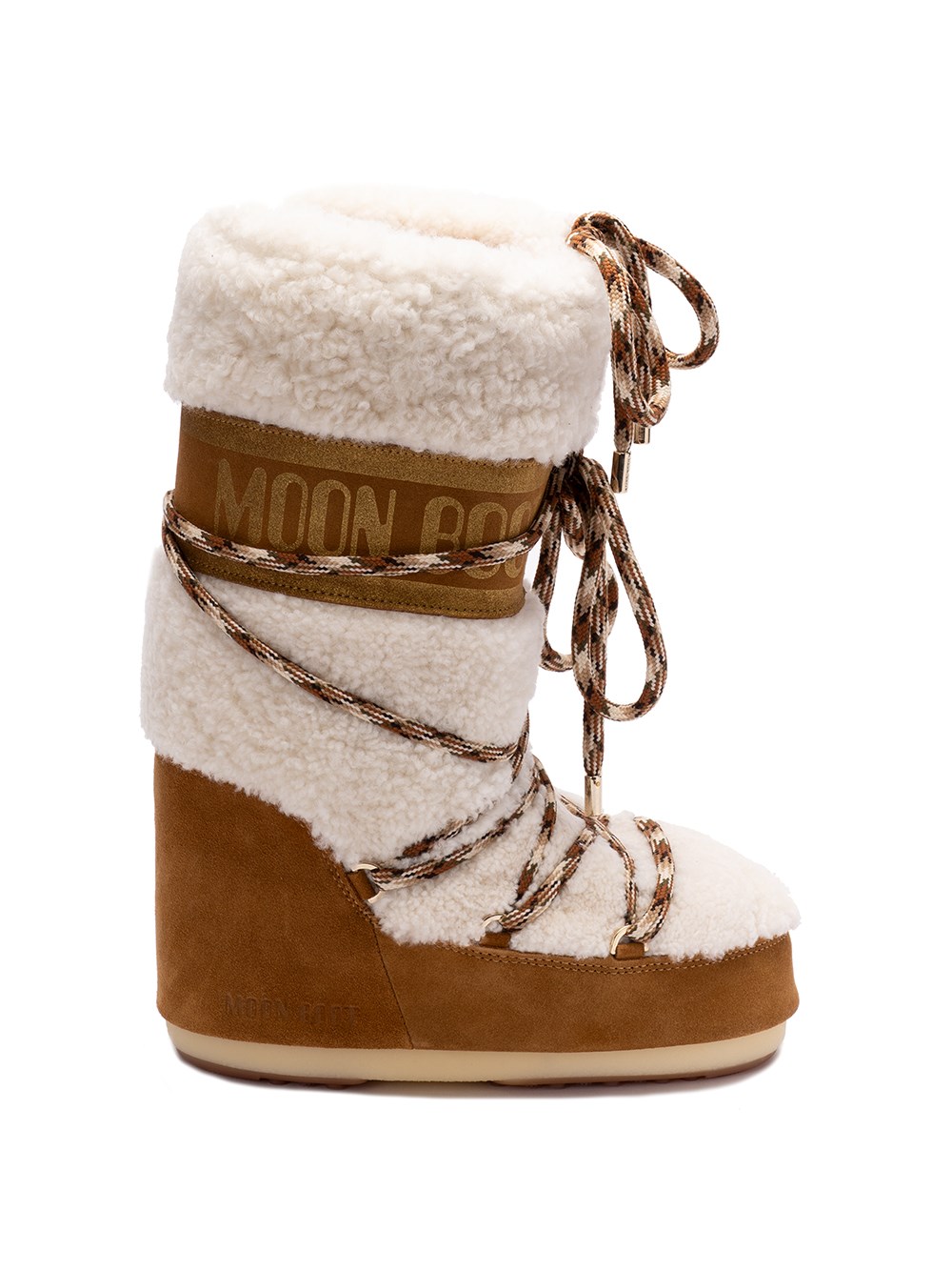 Moon Boot `icon Shearling Lab69` Boots In Brown