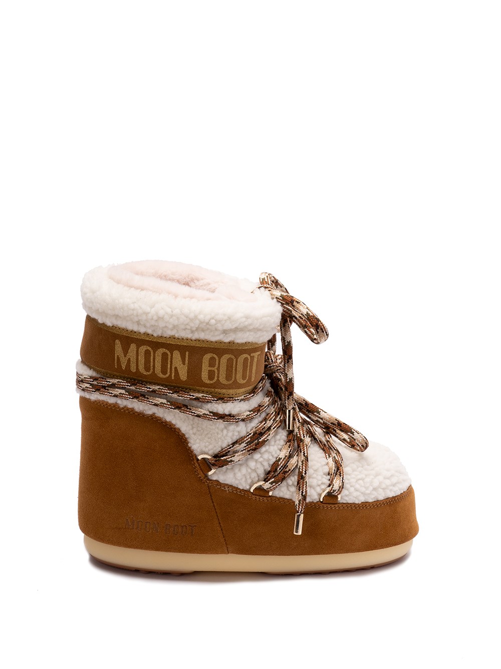 Moon Boot `icon Low Shearling Lab69` Boots In Brown