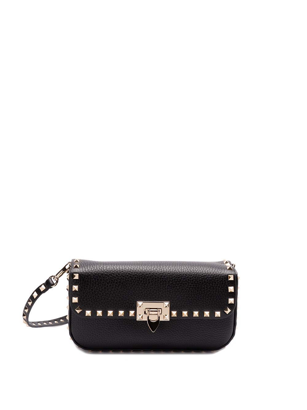 Valentino Garavani `rockstud` Shoulder Bag In Black  