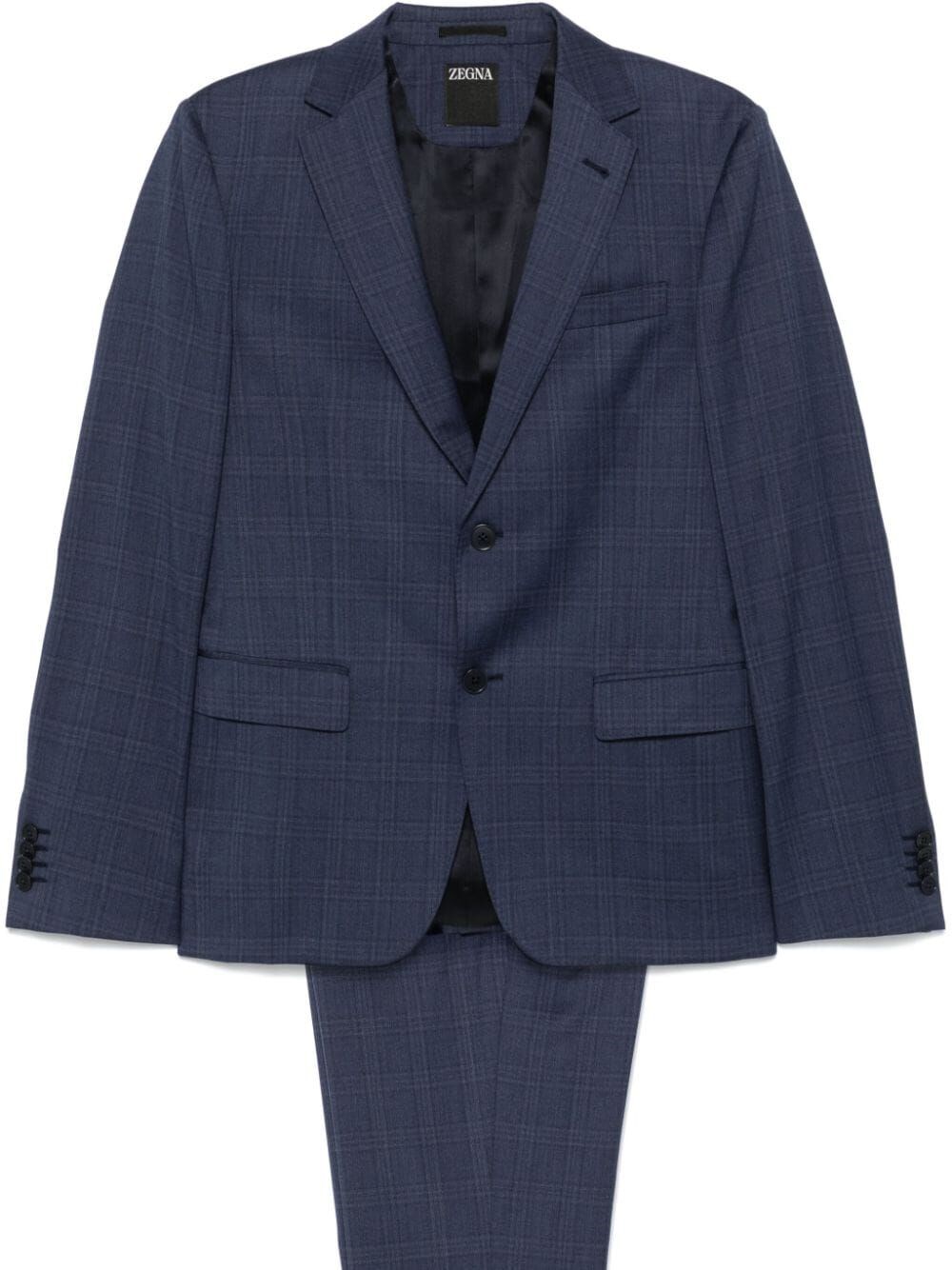 Shop Zegna Suit In Blue