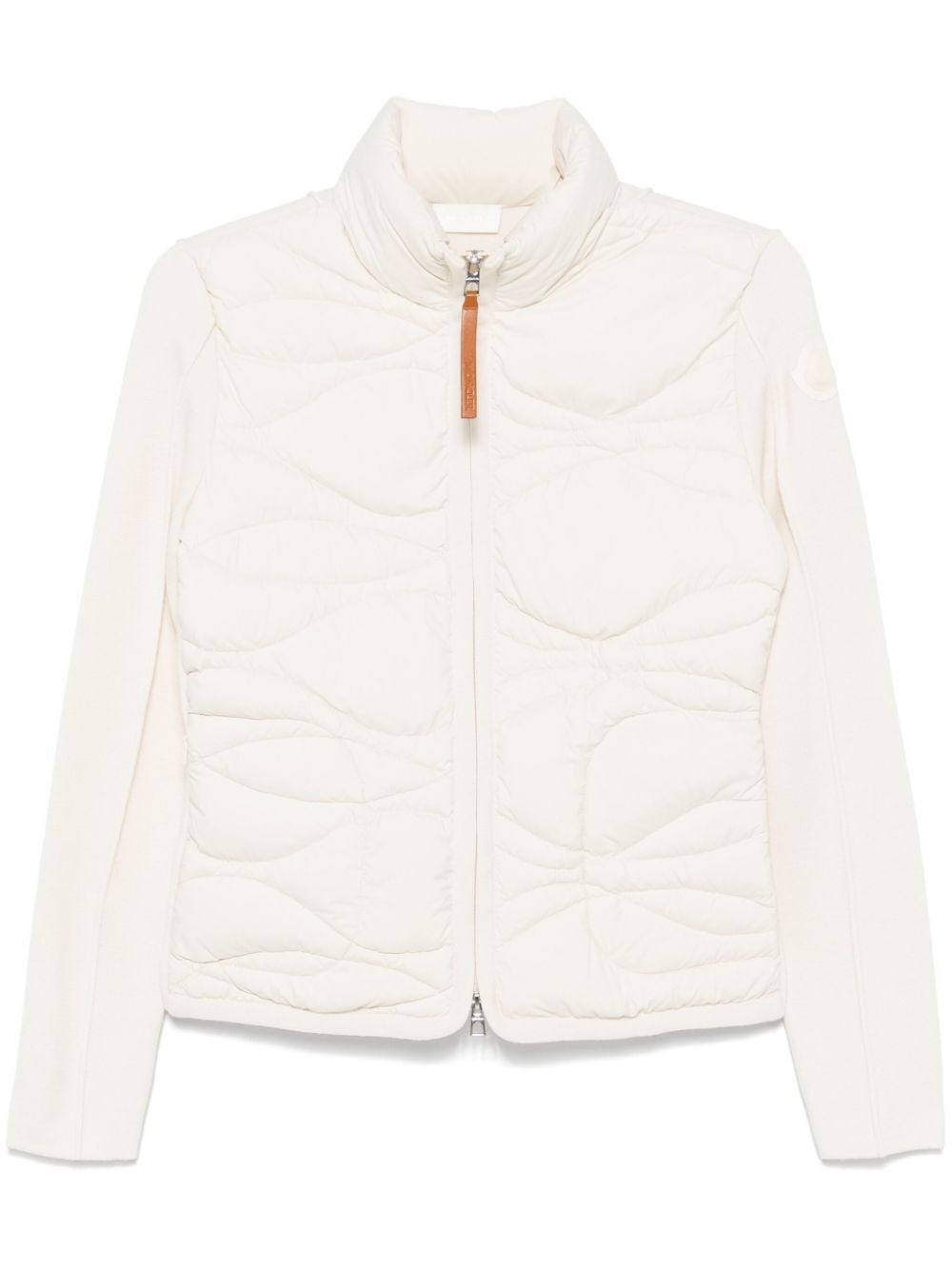 Shop Moncler Cardigan In White