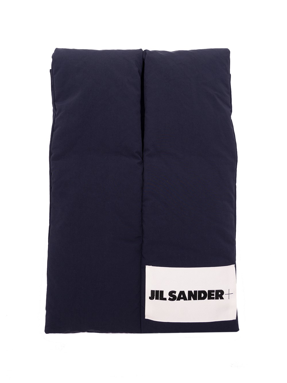 Jil Sander Logo Scarf In Blue