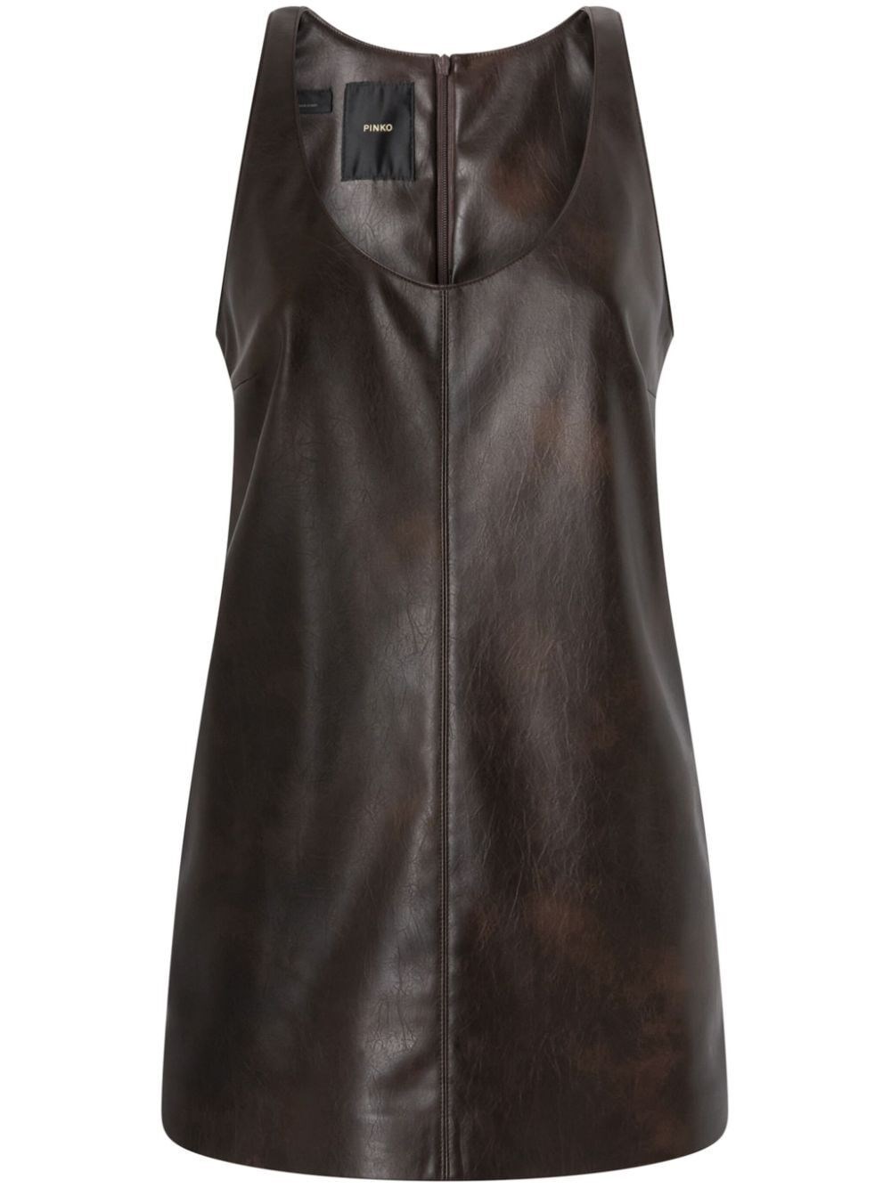 Shop Pinko `diricco` Dress In Brown