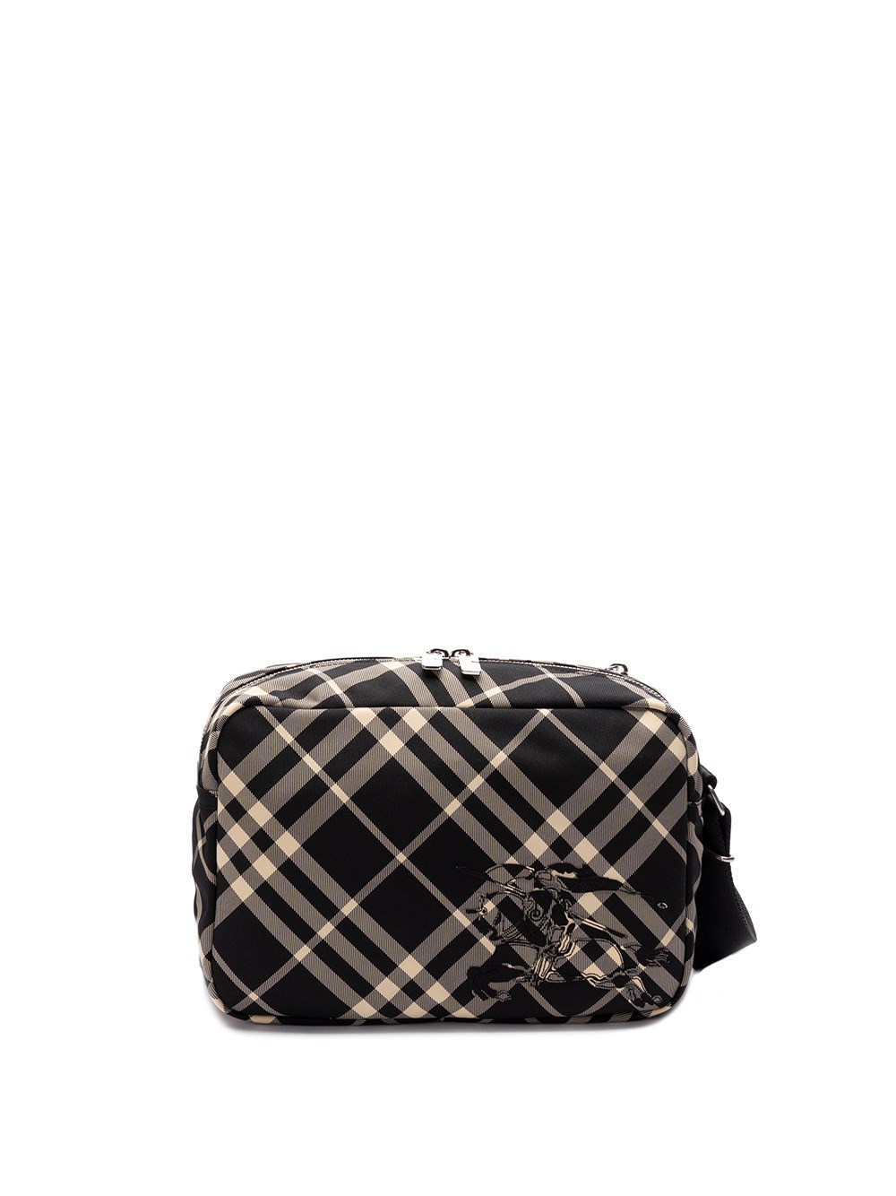 Shop Burberry `essential` Crossbody Bag In Black  