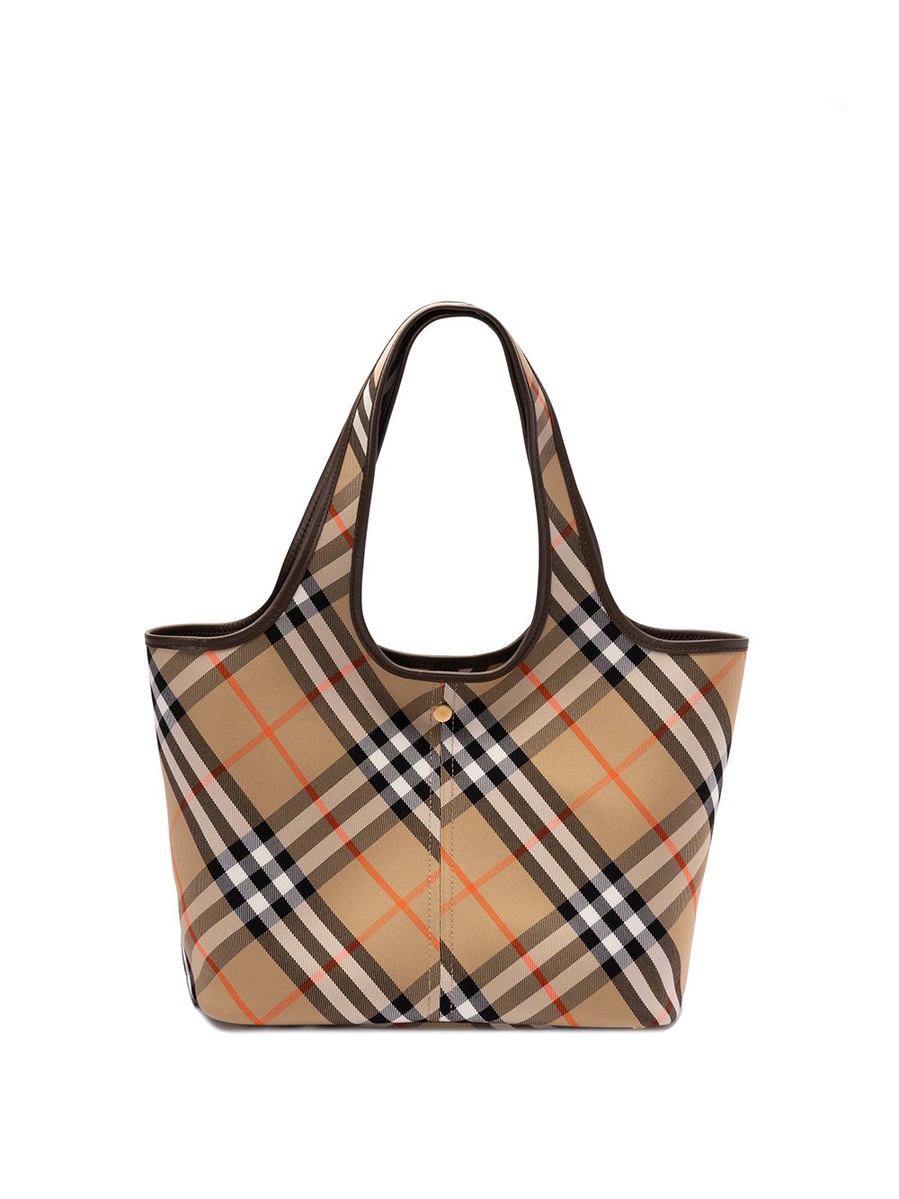 Shop Burberry Small Tote Bag In Beige