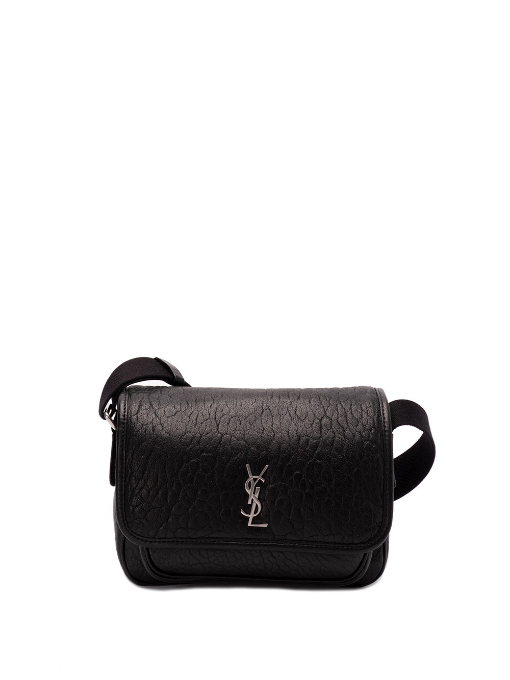 Shop Saint Laurent `niki` Small Messenger Bag In Black  