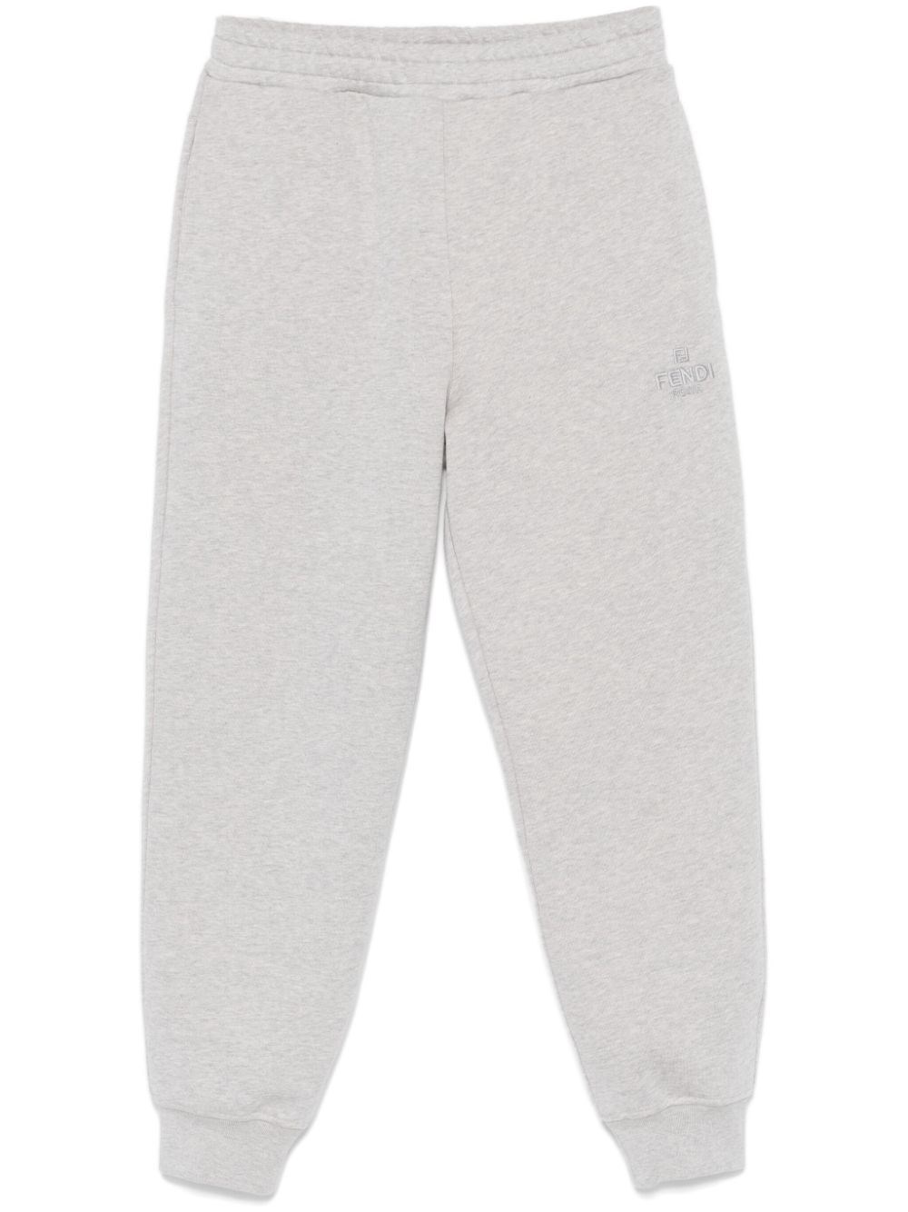 Shop Fendi Roma` Bicolor Pants In Gray