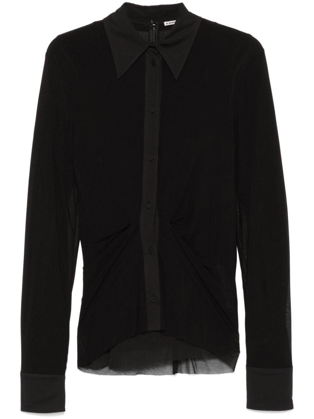 Shop Jil Sander Double Layer Shirt In Black  