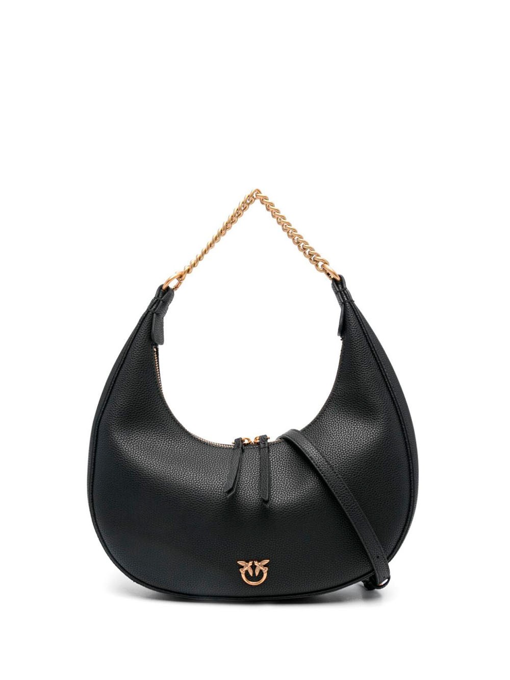 Shop Pinko `brioche Classic` Hobo Bag In Black  