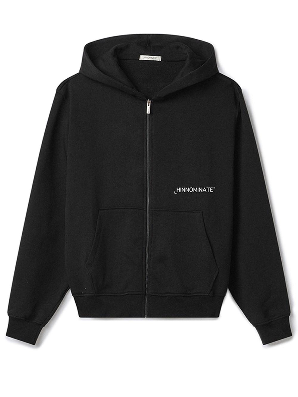 Shop Hinnominate Print Full-zip Hoodie In Black  