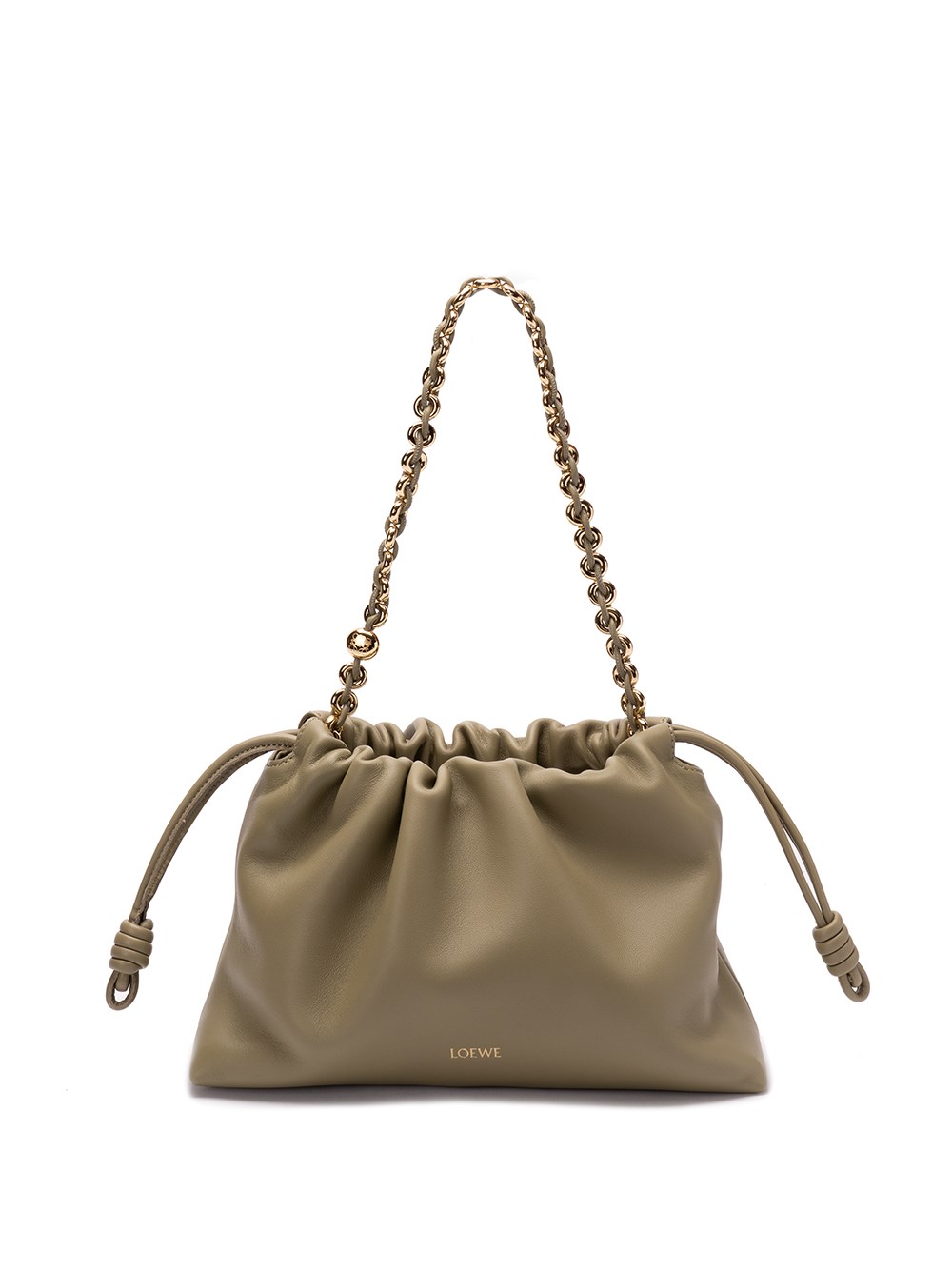 Shop Loewe `flamenco` Bag In Green