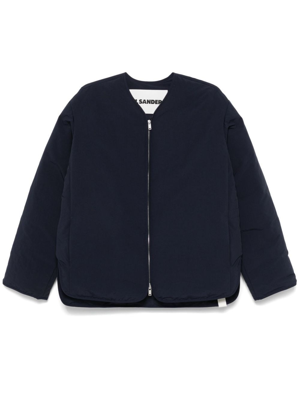 Shop Jil Sander Regulard Fit Padded Jacket In Blue