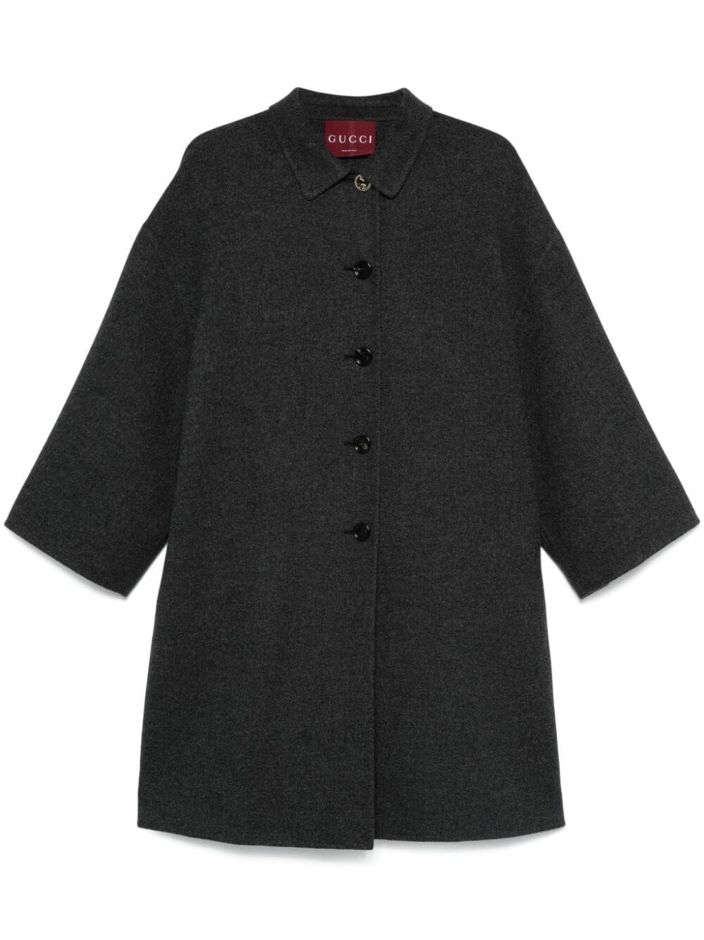 Shop Gucci Coat In Gray