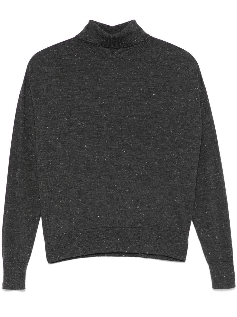 Shop Peserico Tricot Sweater In Gray