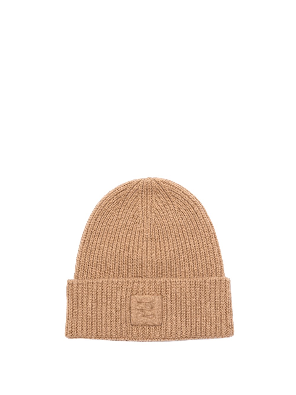 Shop Fendi `ff` Beanie In Brown