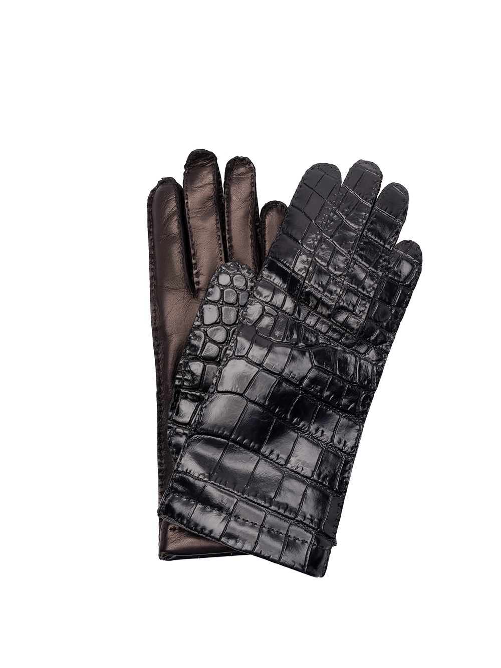 Shop Miu Miu Nappa Leather Gloves In Black  