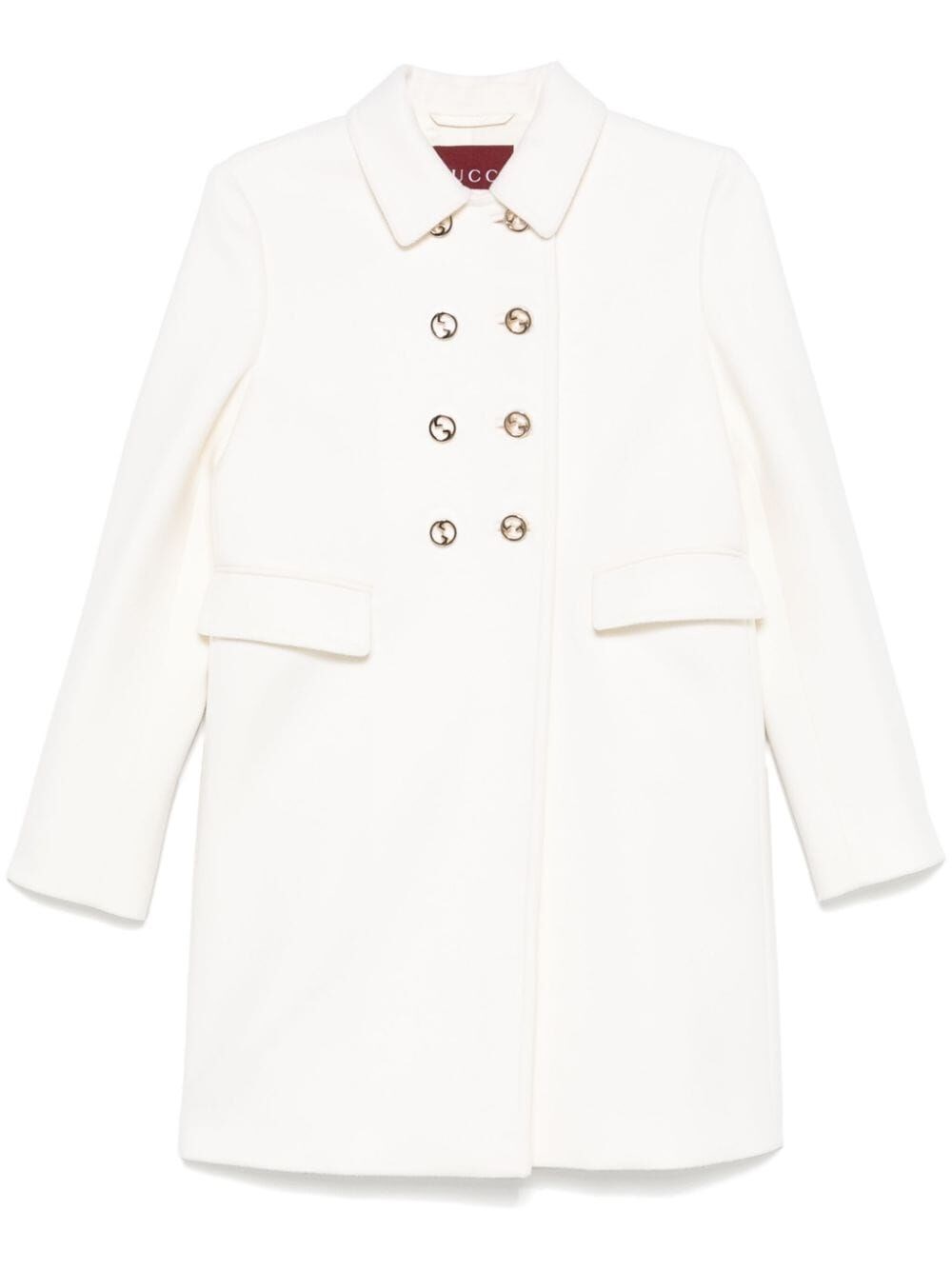 Shop Gucci Coat In Beige