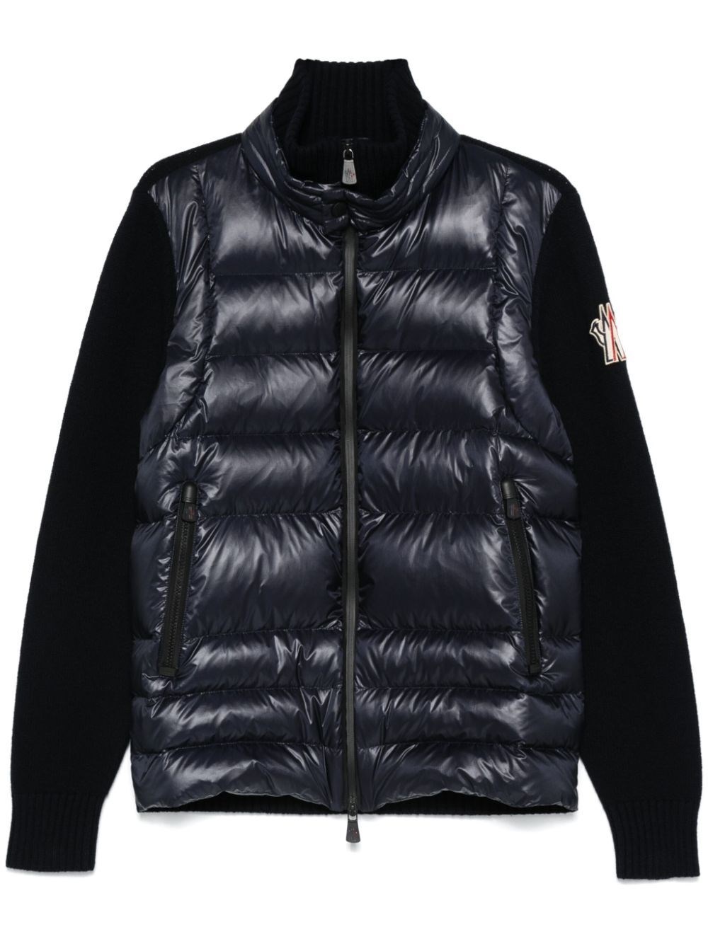 Shop Moncler Cardigan In Blue