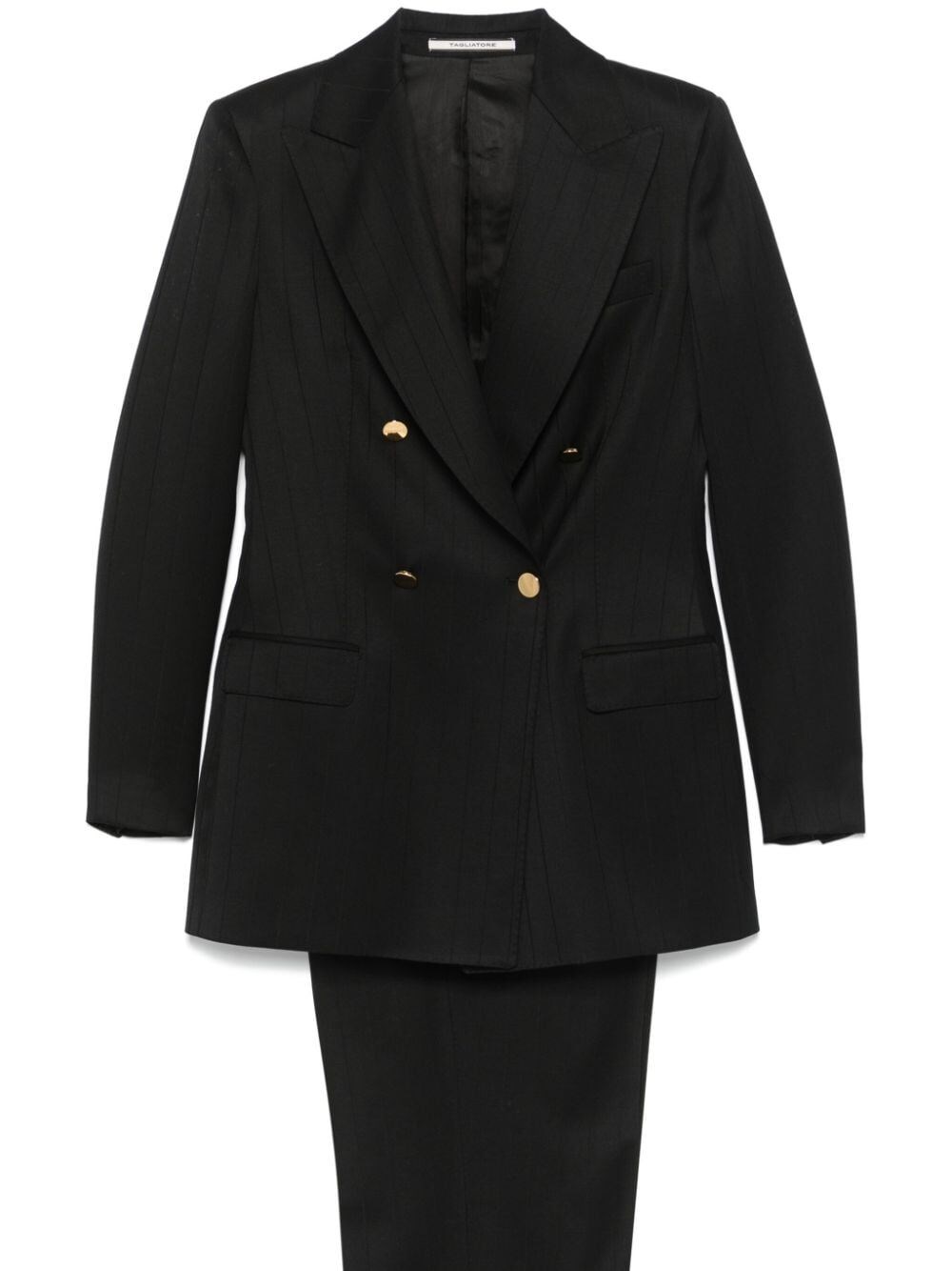 Shop Tagliatore Suit In Black  