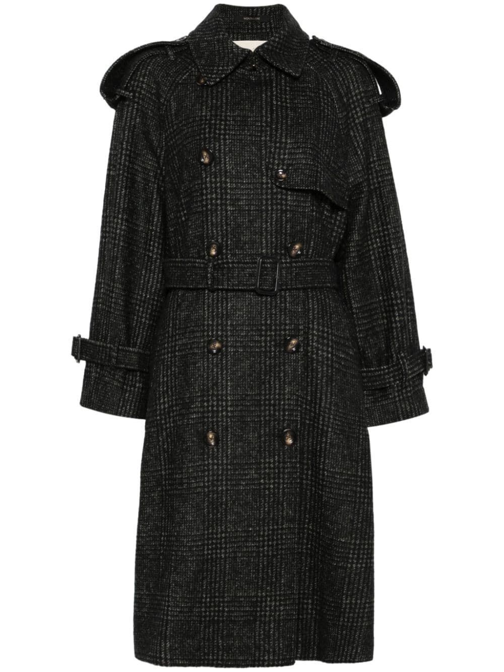 Shop Montecore Trench Coat In Gray