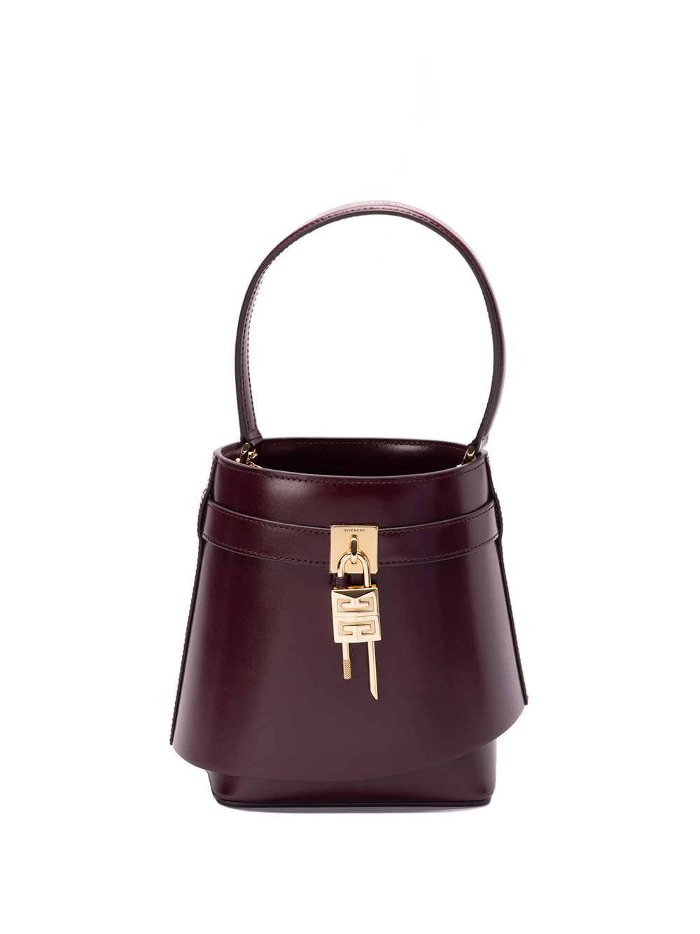 Shop Givenchy `shark Lock` Bucket Bag In Red