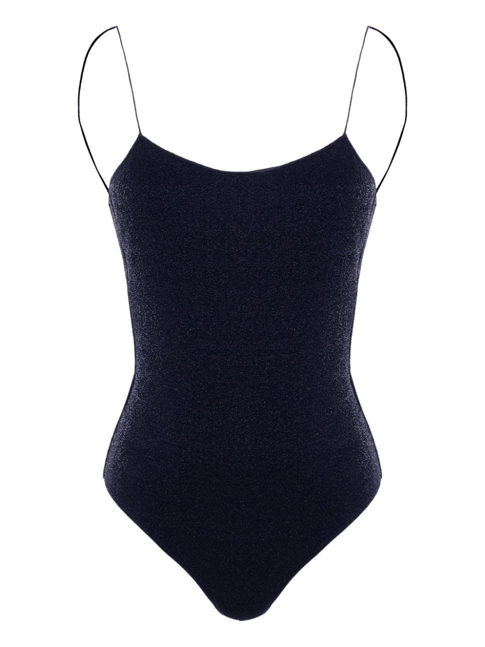 Shop Oseree `lumiere` One-piece Swimsuit In Blue