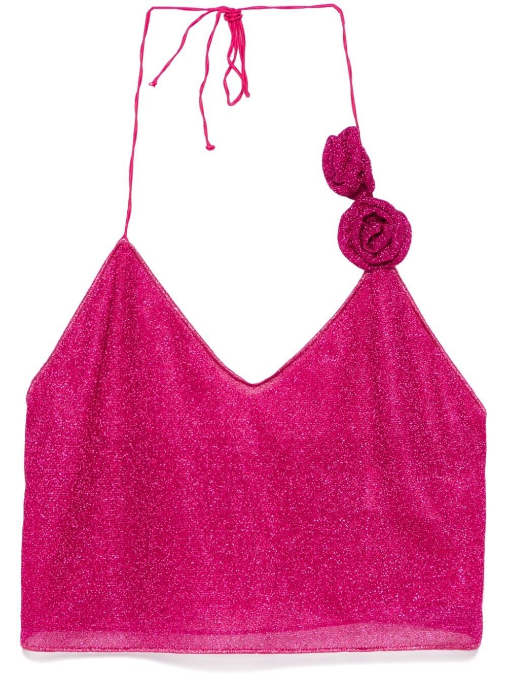 Oseree `lumiere Rose` Top In Pink