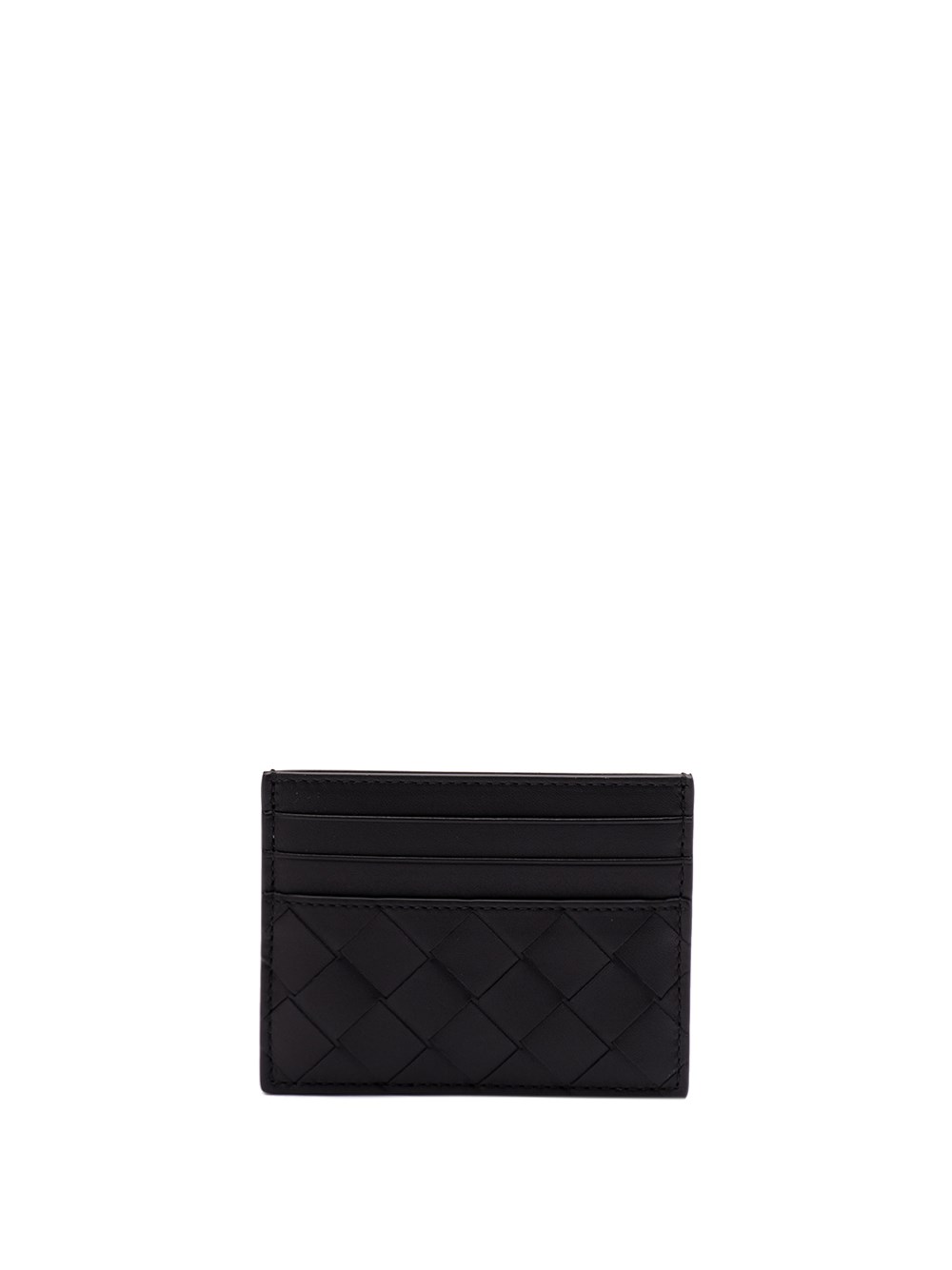 Bottega Veneta `intrecciato Credit Card Case` In Black  