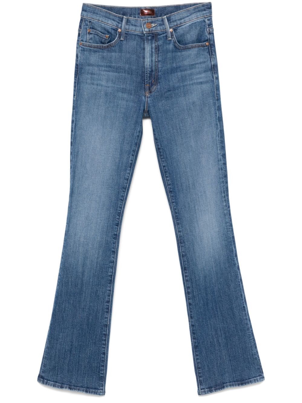 Mother `the Insider Sneak` Jeans In Blue