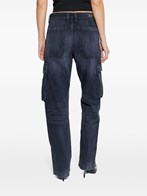 デニム・ジーパン DIESEL D-POT-CARGO JEANS Relaxed Jeans - D-Giappo | ダークブルー | ウィメンズ | DIESEL