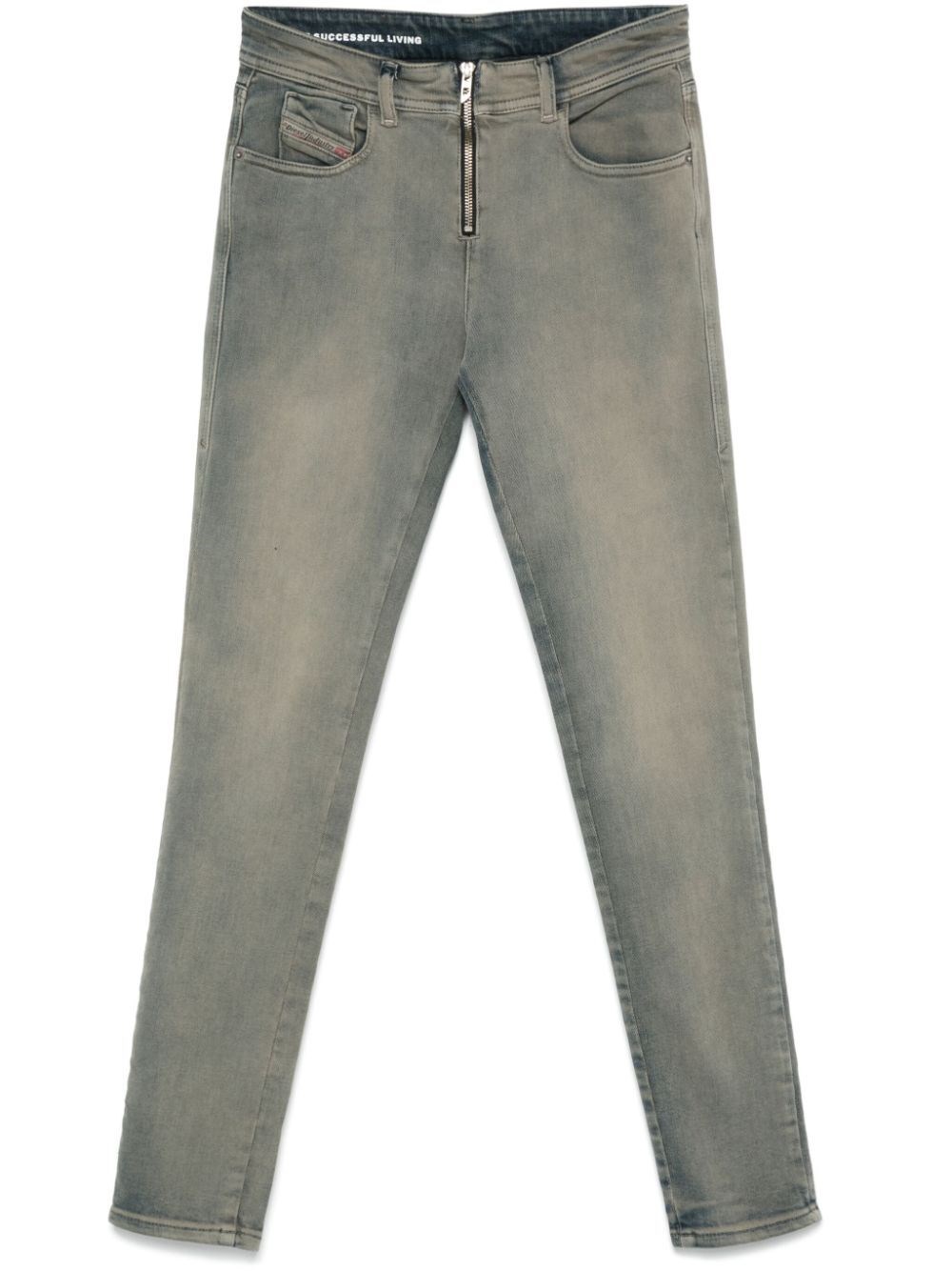 Shop Diesel `2017 Slandy-z` 5-pocket Jeans In Gray