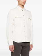 brunello cucinelli water-resistant microfiber shirt-style