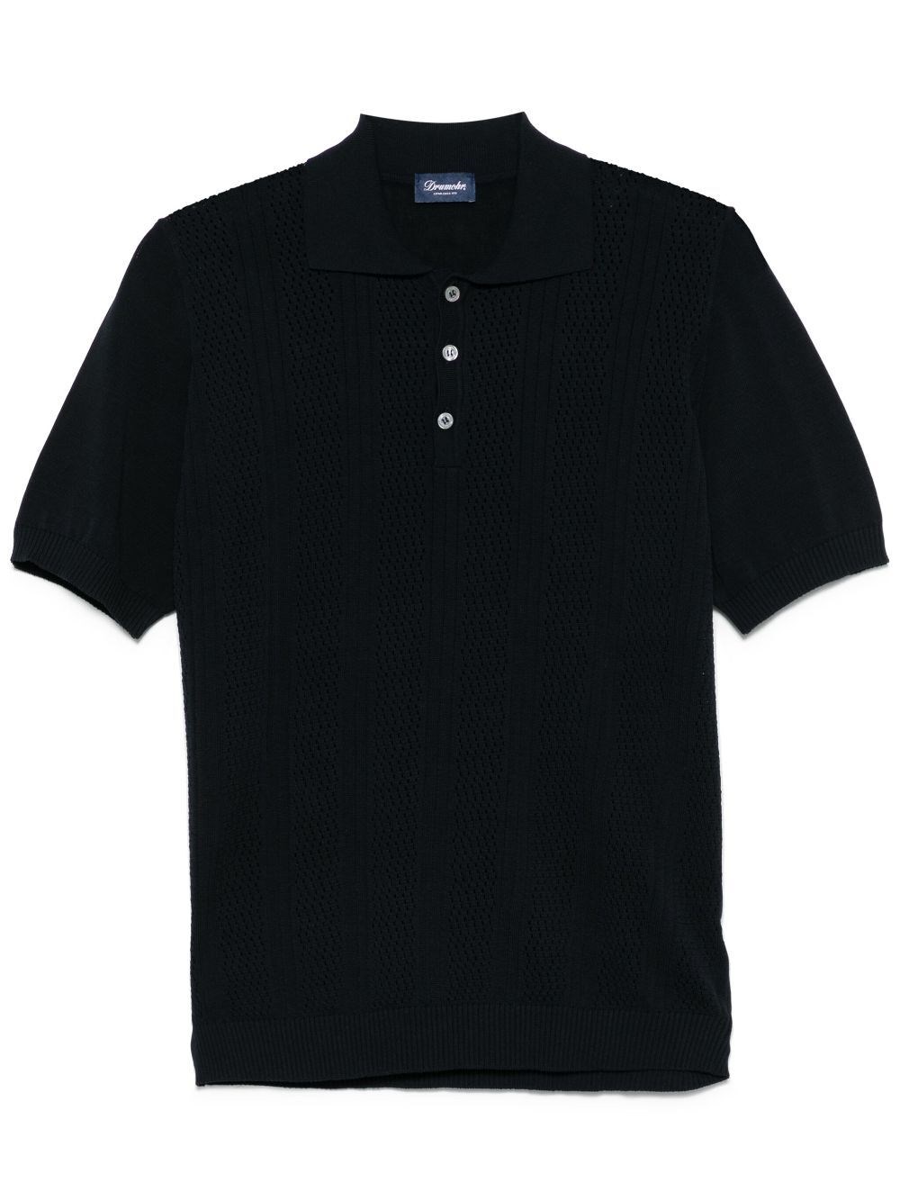 Drumohr Ribbed Blazer In Black  