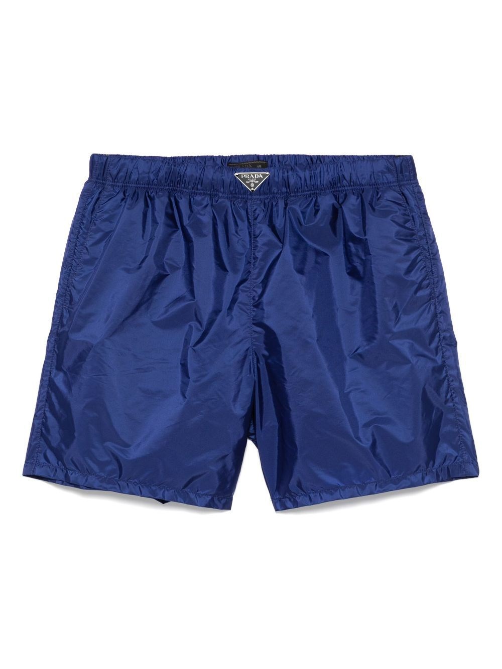 Prada Re-nylon Swim Trunks In Blue