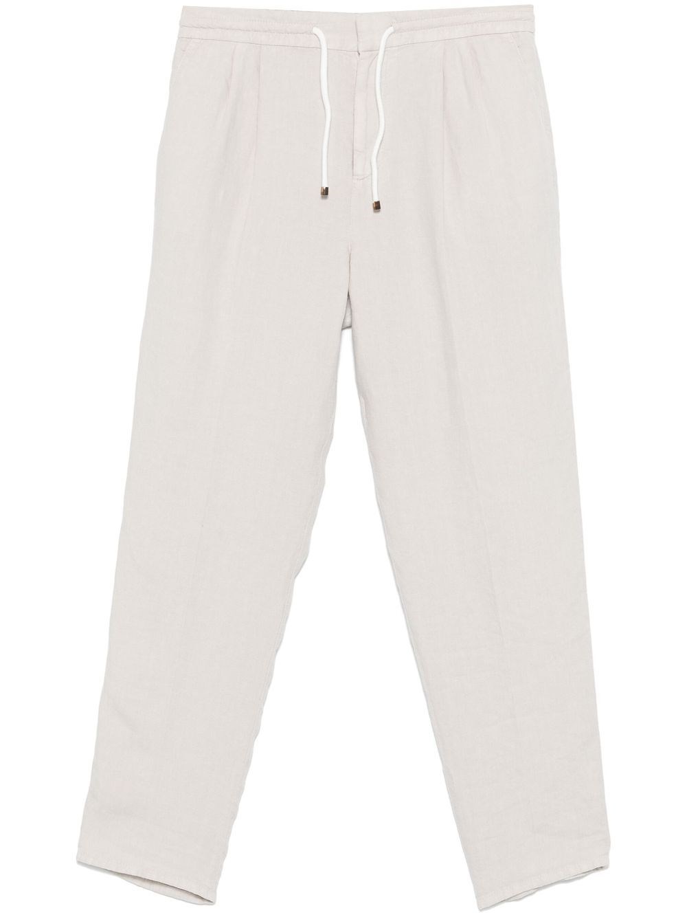 BRUNELLO CUCINELLI GARMENT-DYED LEISURE FIT PANTS