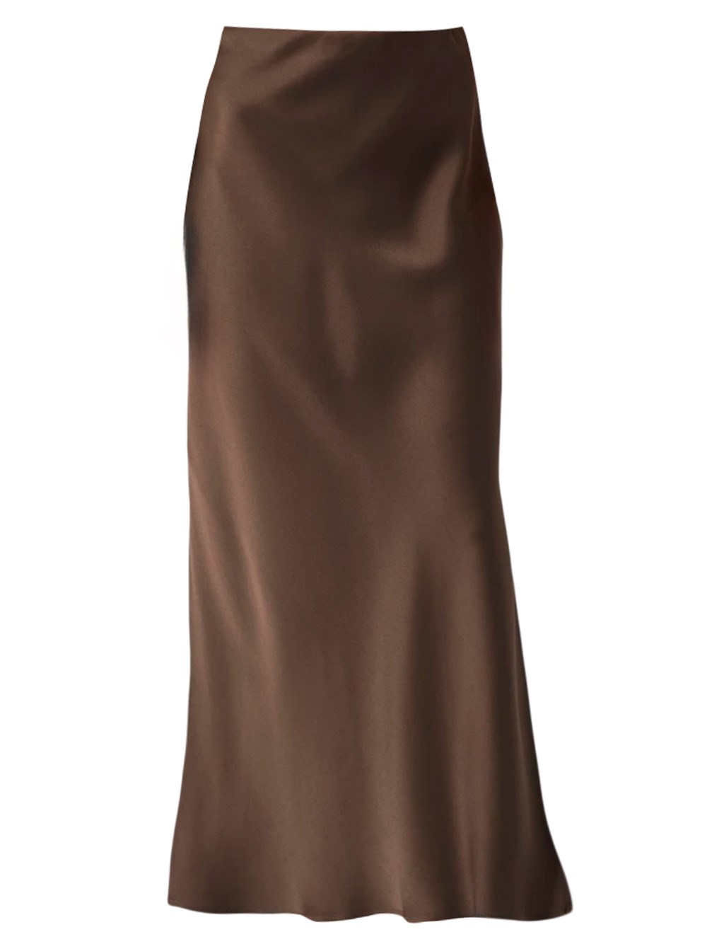 スカート BRUNELLO CUCINELLI 'Fluid-Bias Cut' skirt Brunello Cucinelli Fluid Bias-Cut Satin Skirt in Brown | Lyst
