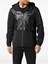 Philipp Plein Leather Long Sleeve Hooded Jacket