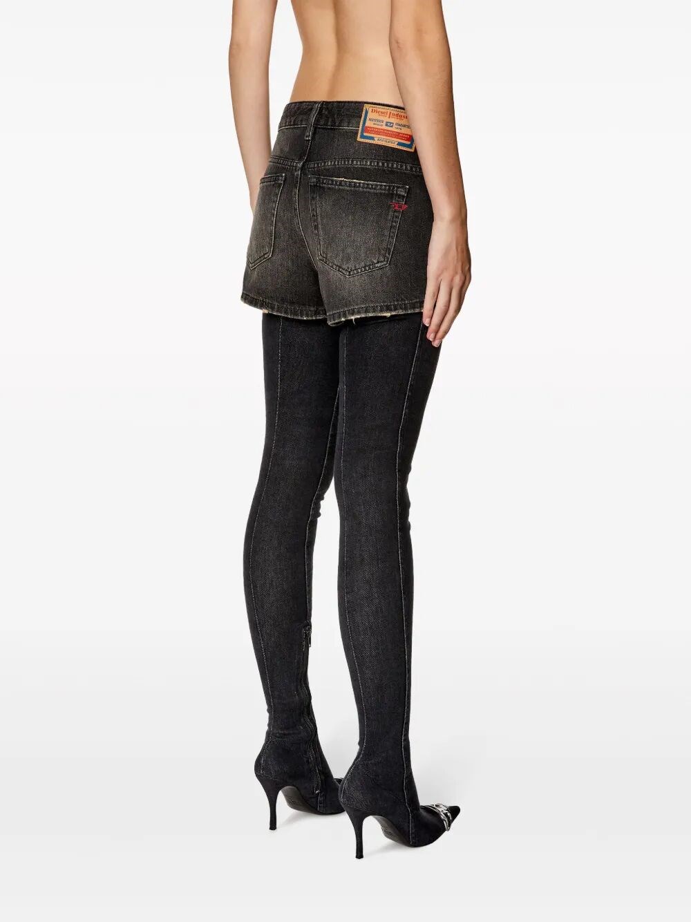 diesel `de-yuba` 5-pocket denim shorts available on